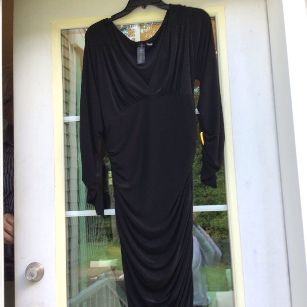 Norma Kamali Black Long Sleeve Dress